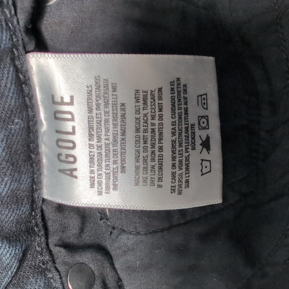 Agolde Remy High Rise Straight Leg Jeans With Button Fly In Satellite - Picture 6 of 7